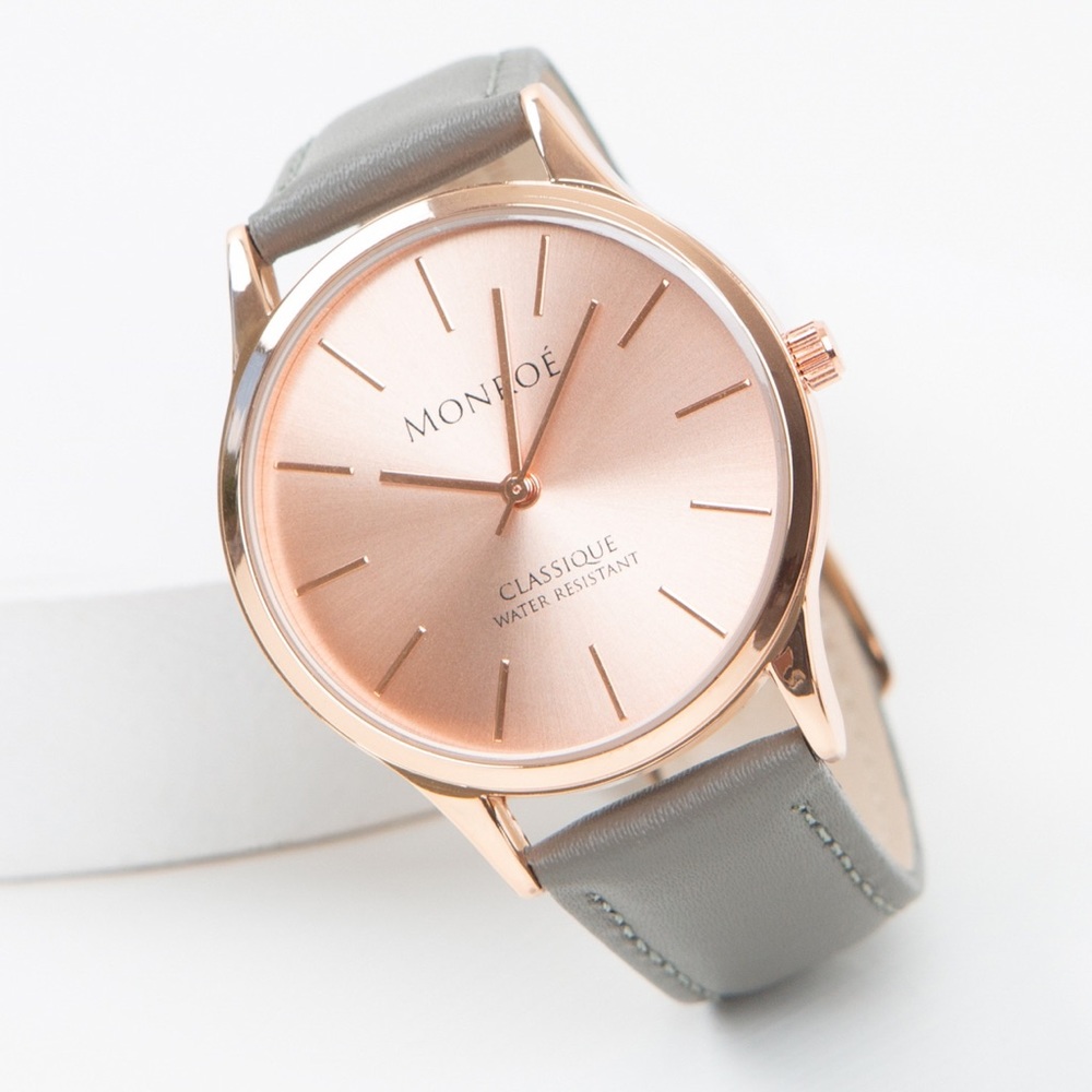 🌹Monroé Classique Watch In Sunburst Solérose ⌚️
